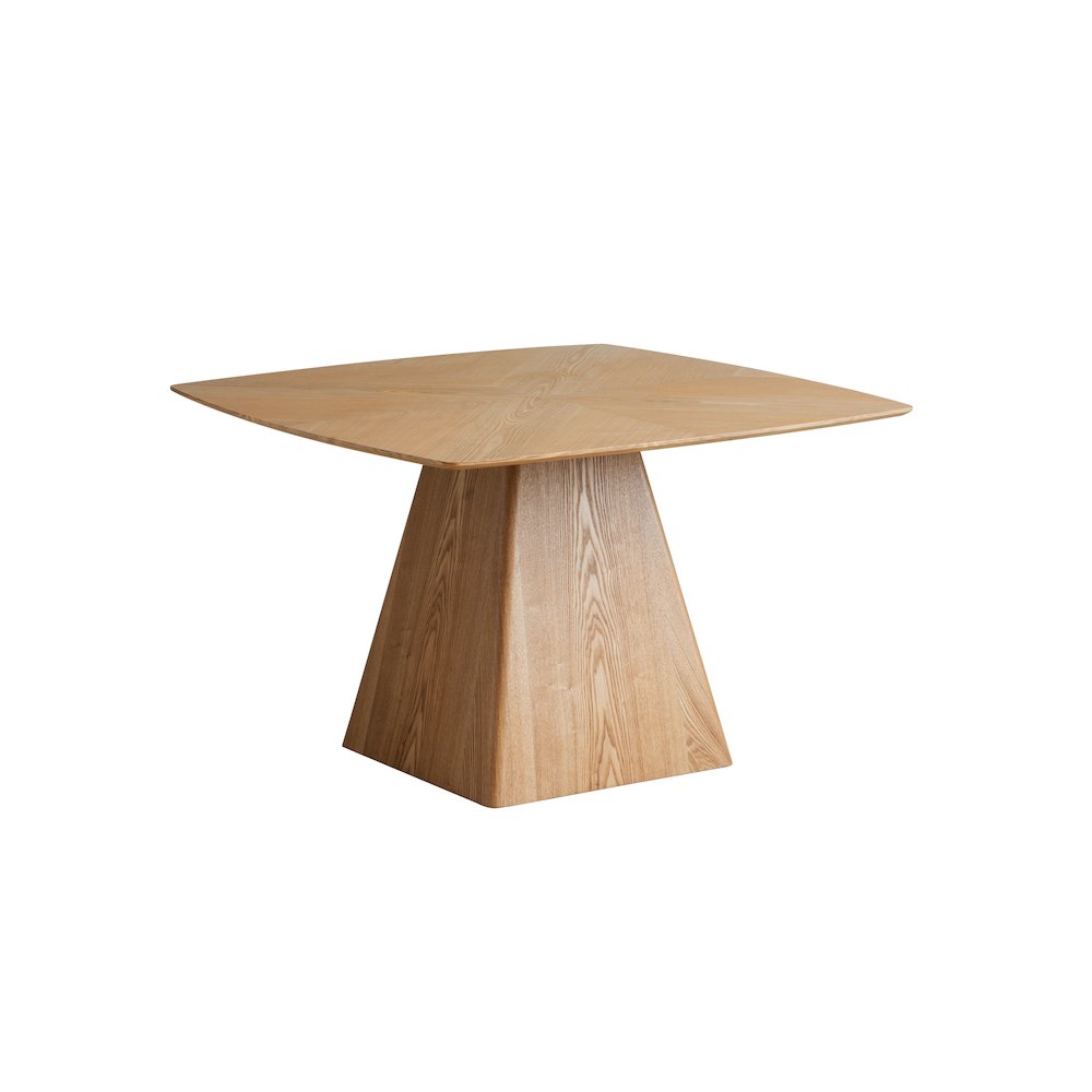 Zephry Collection Modern Dining Wooden Square Dining Table in Natural Wood. Picture 18