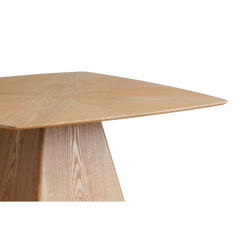 Zephry Collection Modern Dining Wooden Square Dining Table in Natural Wood. Picture 23
