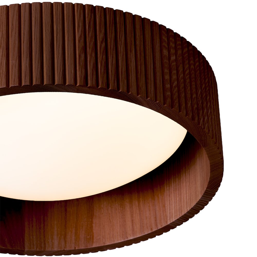 Tambo 14" Flush Mount Ceiling Light - Dark Walnut. Picture 4