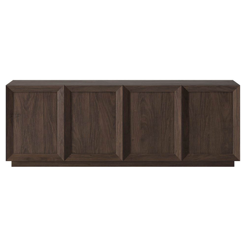 Morse Rectangular TV Stand for TV's up to 75" in Alder Brown. Picture 2