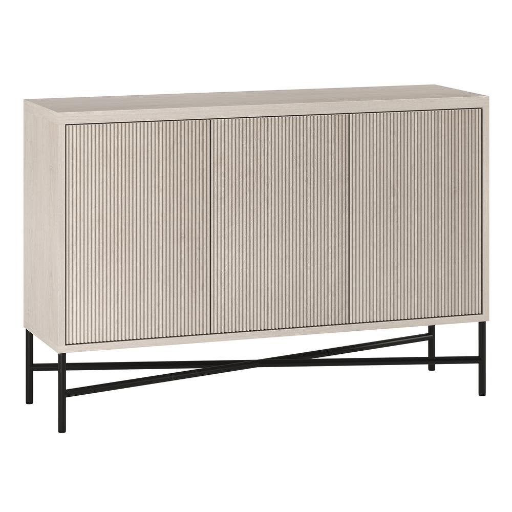 Brighton 48" Wide Rectangular Buffet Table in Alder White. Picture 2