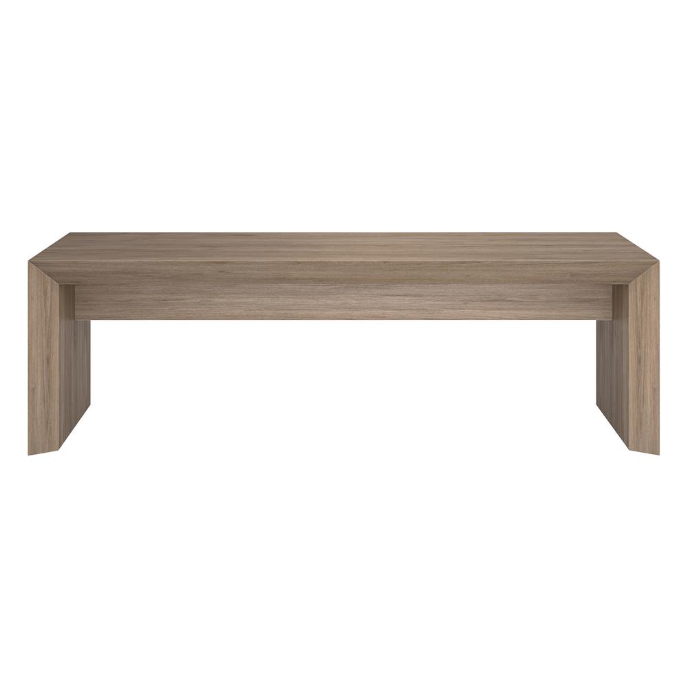 Oswin 48" Wide Rectangular Coffee Table in Antiqued Gray Oak. Picture 3