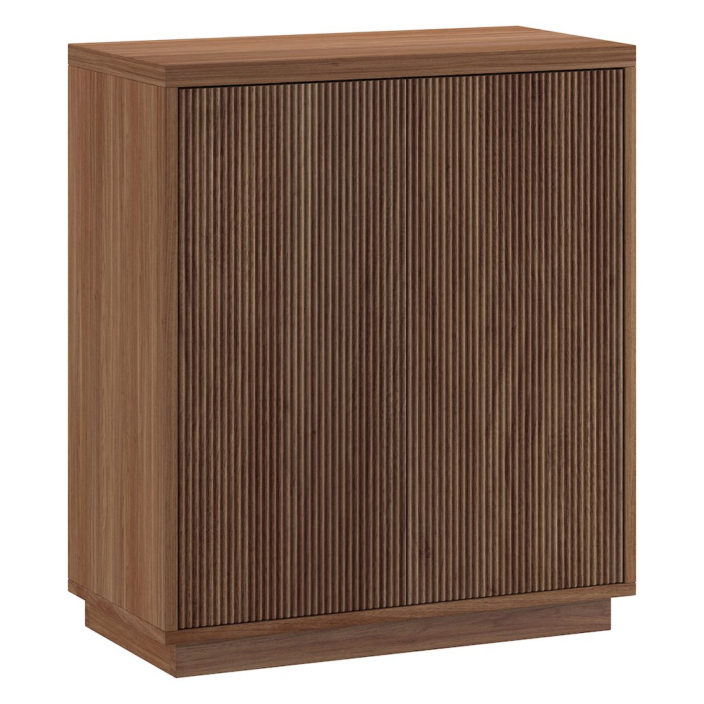 Alston 28" Wide Rectangular Accent Cabinet in Satin Walnut. Picture 1