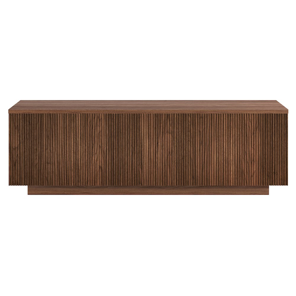 Reyes 48" Wide Rectangular Coffee Table in Satin Walnut. Picture 2