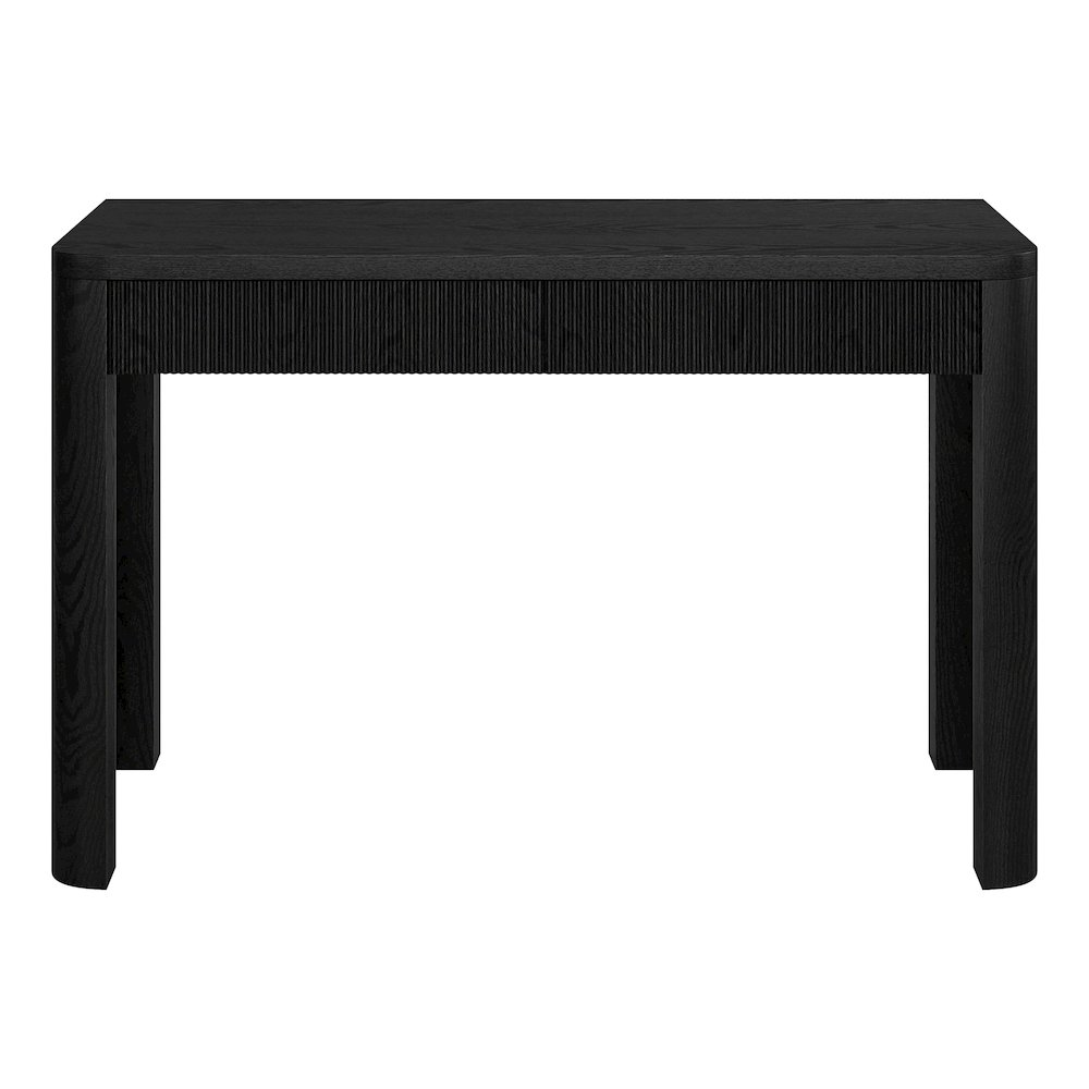 Palmera 47.5" Wide Rectangular Desk in Black Grain. Picture 2