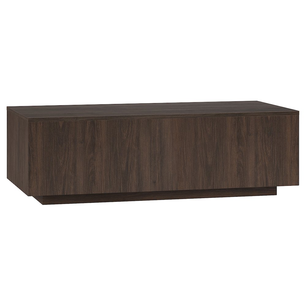 Paxton 48" Wide Rectangular Coffee Table in Alder Brown. Picture 1