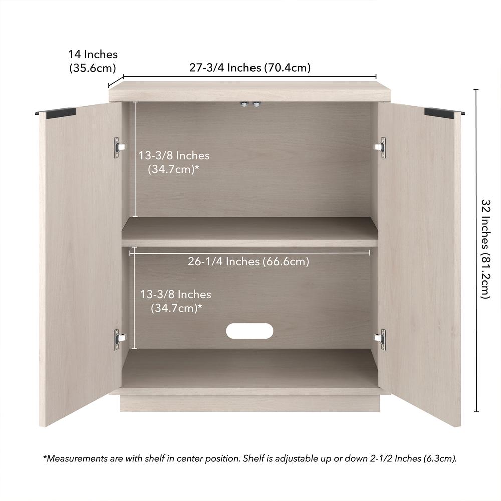 Mansfield 28" Wide Rectangular Accent Cabinet in Alder White. Picture 5