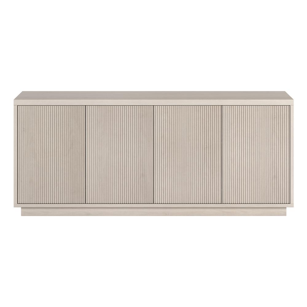 Hanson Rectangular TV Stand for TV's up to 65" in Alder White. Picture 2