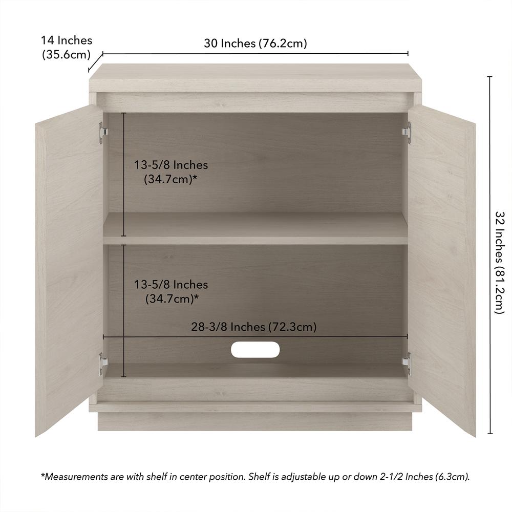 Presque 30" Wide Rectangular Accent Cabinet in Alder White. Picture 5