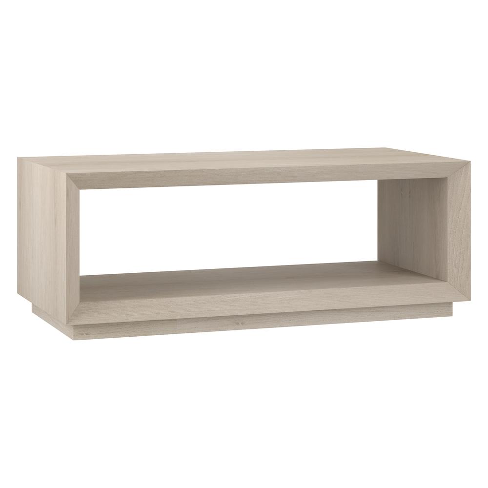 Tannen 48" Wide Rectangular Coffee Table in Alder White. Picture 1