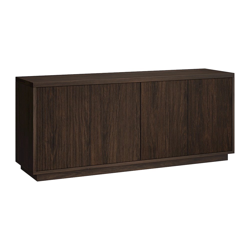 Hanson Rectangular TV Stand for TV's up to 65" in Alder Brown. Picture 1