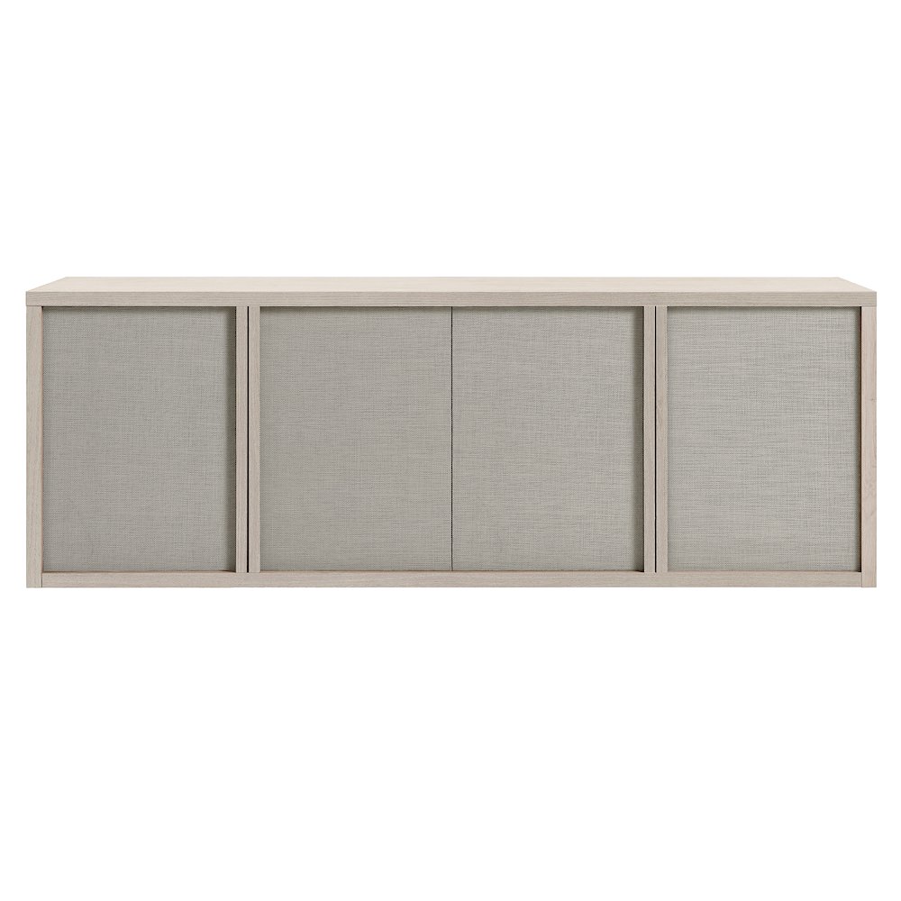 Kai Rectangular TV Stand for TV's up to 75" in Alder White. Picture 2