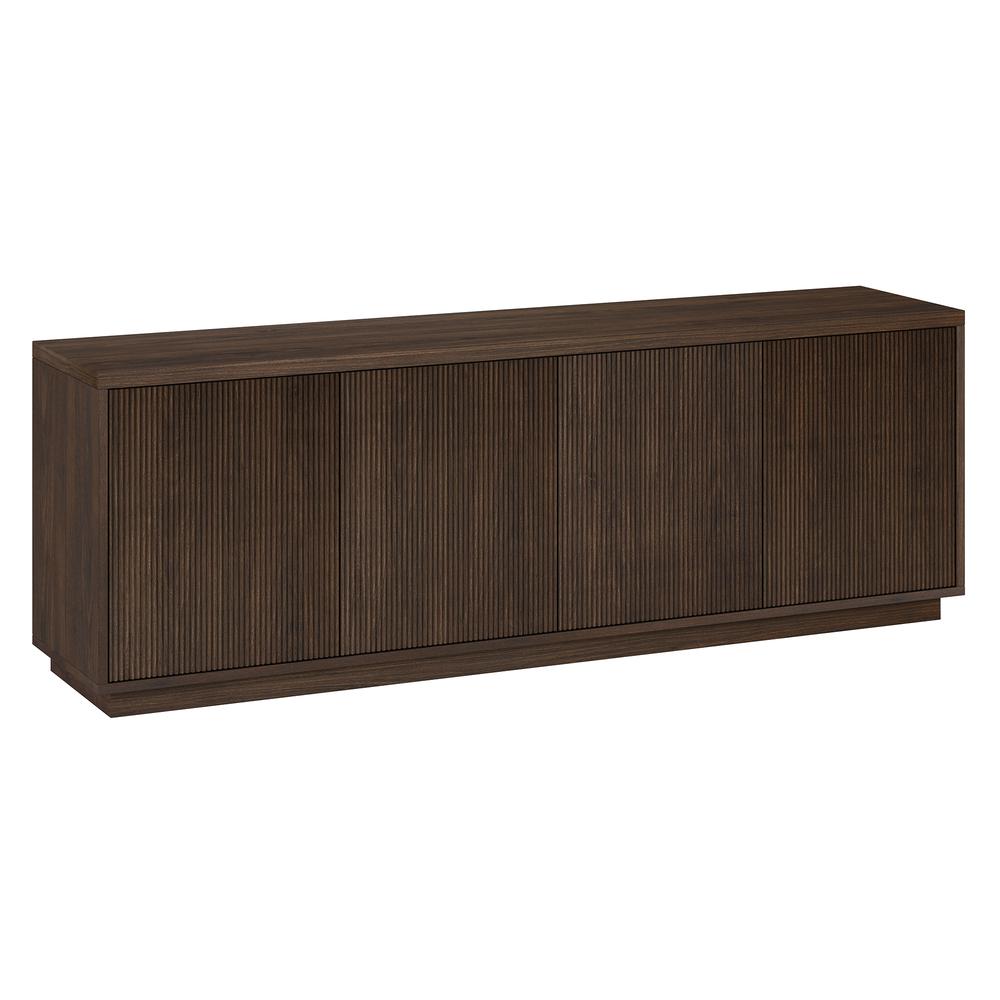 Hanson Rectangular TV Stand for TV's up to 70" in Alder Brown. Picture 1