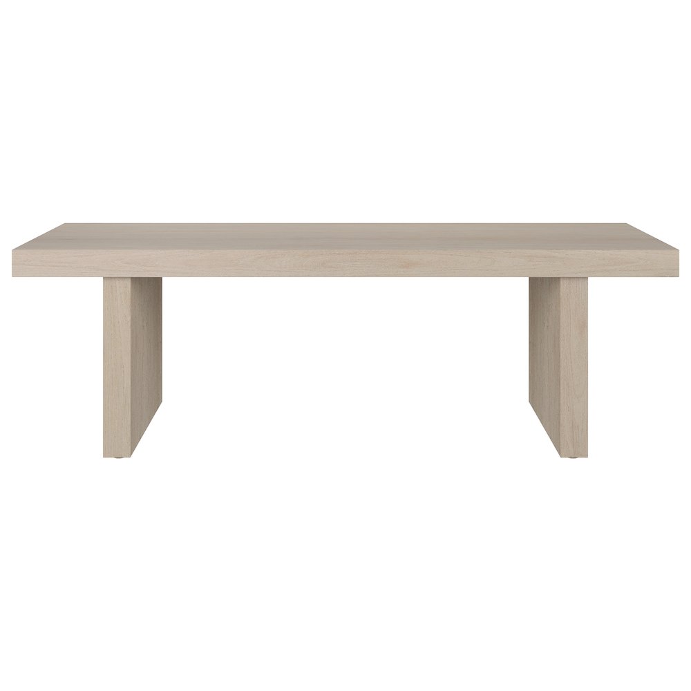 Soren 48" Wide Rectangular Coffee Table in Alder White. Picture 2