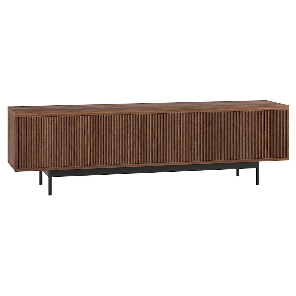 Whitman Rectangular TV Stand for TV's up to 75" in Satin Walnut. Picture 1