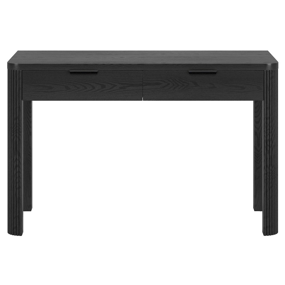 Lonsdale 48'' Wide Rectangular Desk in Black Grain. Picture 2