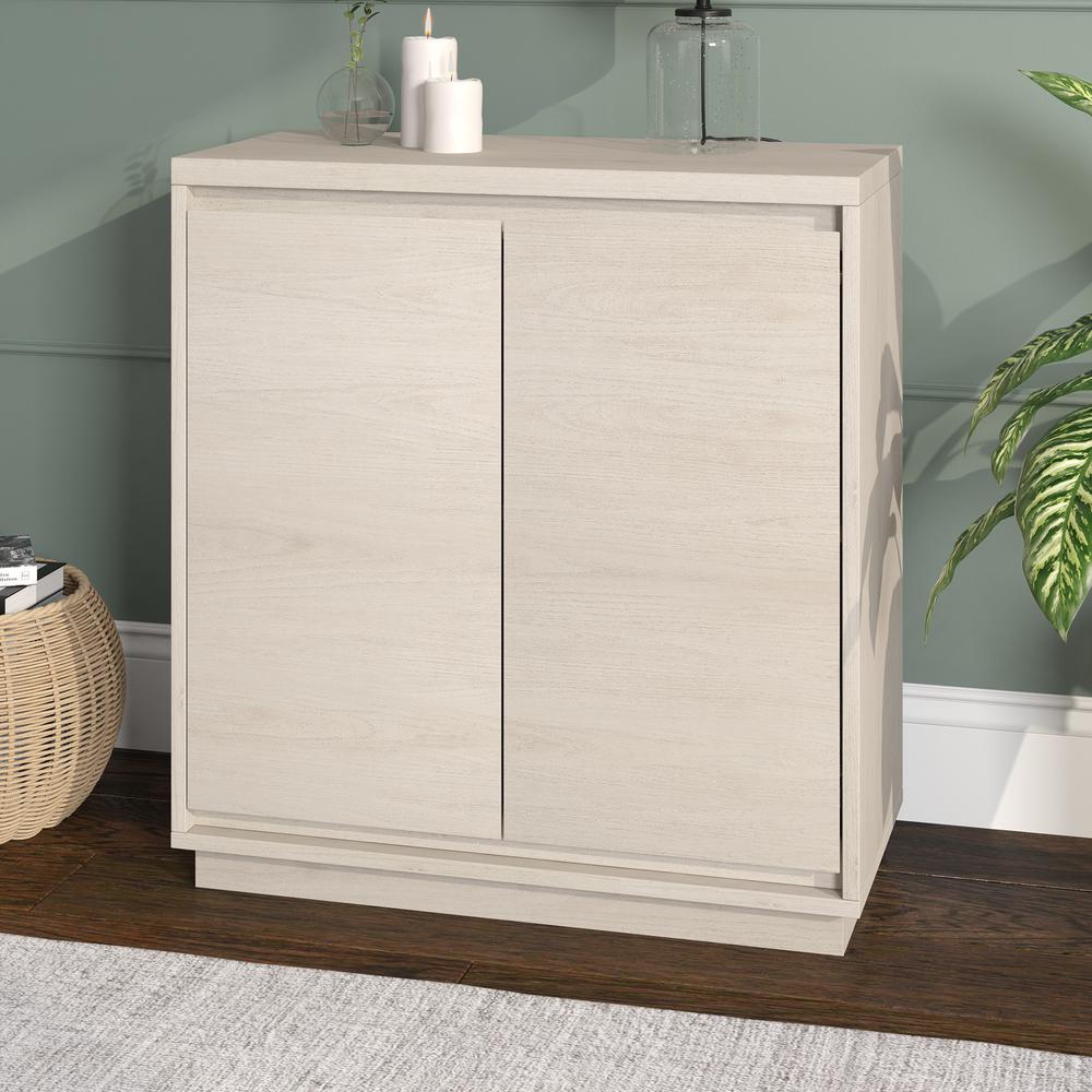Presque 30" Wide Rectangular Accent Cabinet in Alder White. Picture 3