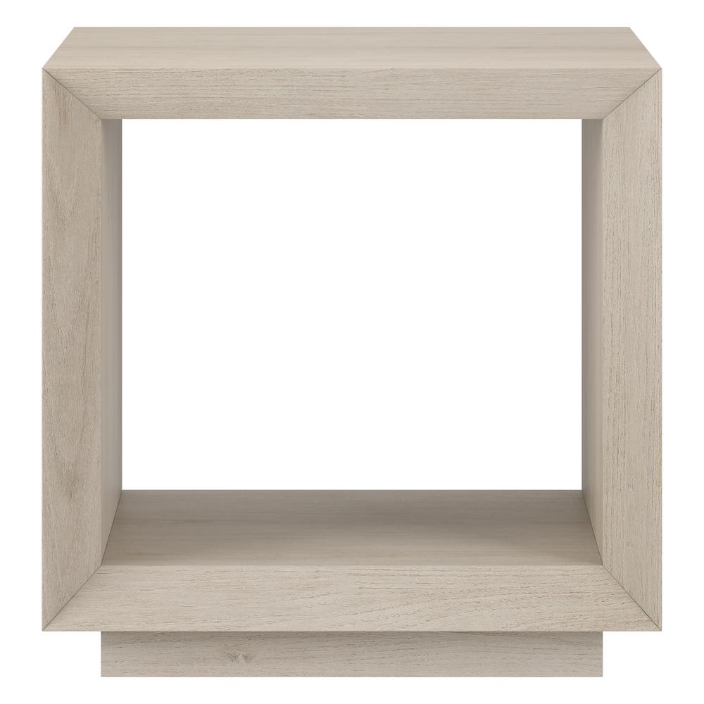 Tannen 22" Wide Rectangular Side Table in Alder White. Picture 3