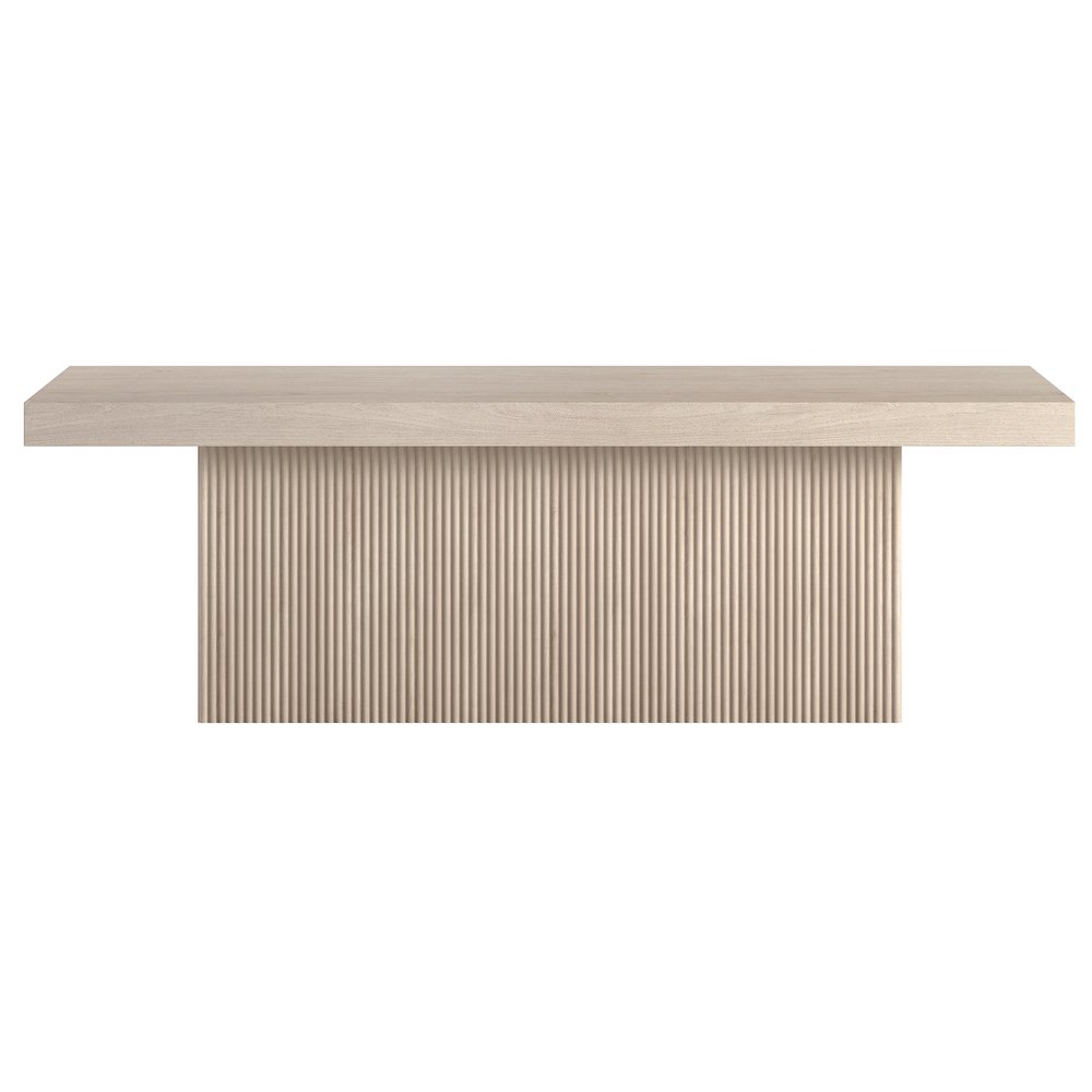 Torren 48" Wide Rectangular Coffee Table in Alder White. Picture 2