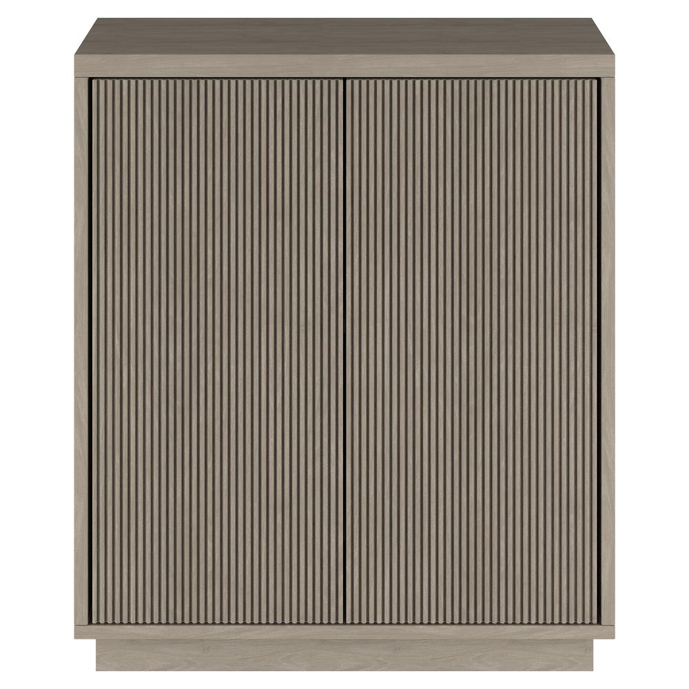 Alston 28" Wide Rectangular Accent Cabinet in Antiqued Gray Oak. Picture 4
