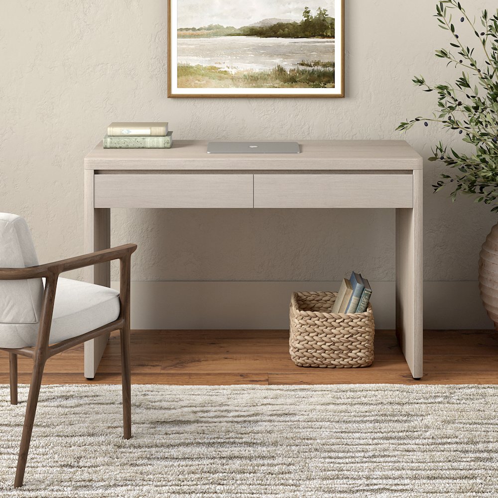 Ashcroft 48'' Wide Rectangular Desk in Alder White. Picture 4