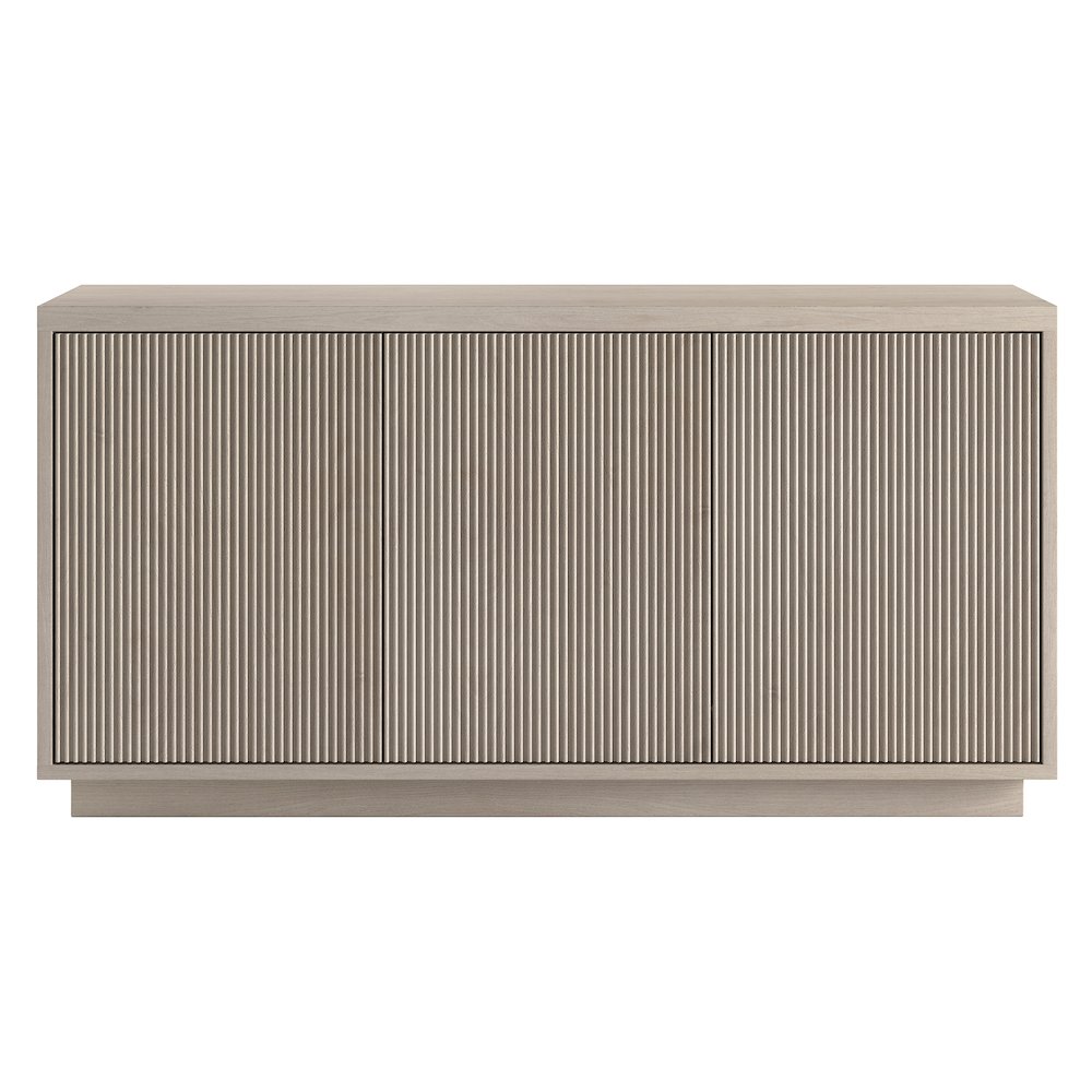 Hanson Rectangular TV Stand for TV's up to 50" in Alder White. Picture 2