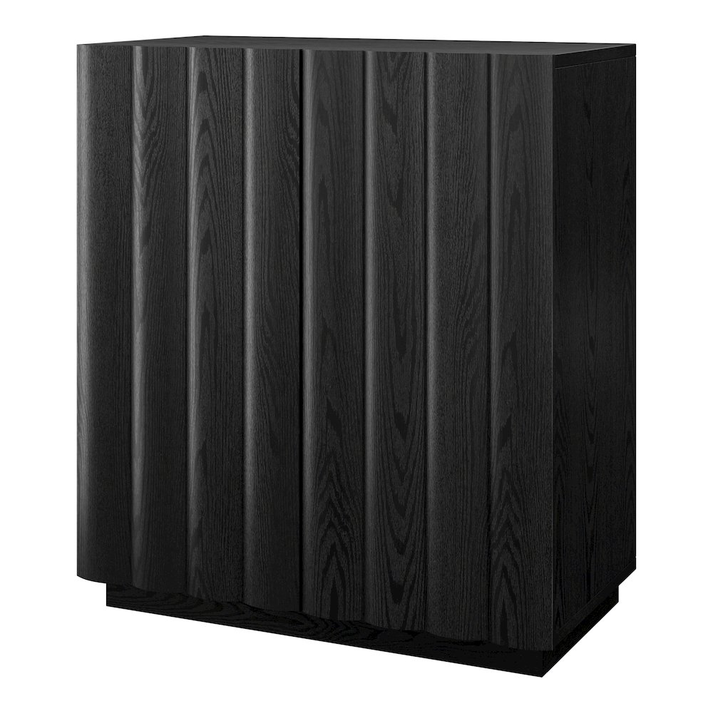 Henn&Hart 28'' Rectangular Fluted Accent Cabinet, Ribbed Sideboard Buffet. Picture 4