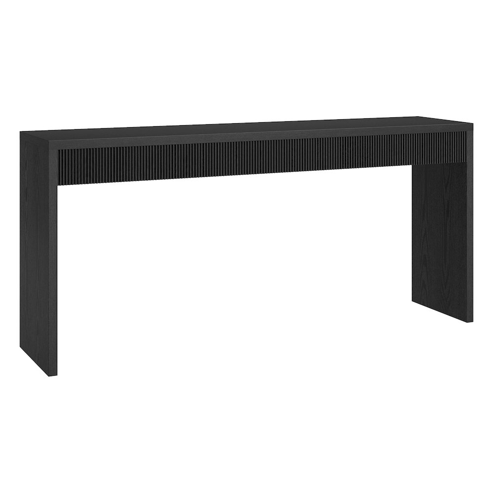 Lawrence 64" Wide Rectangular Console Table in Black Grain. Picture 1