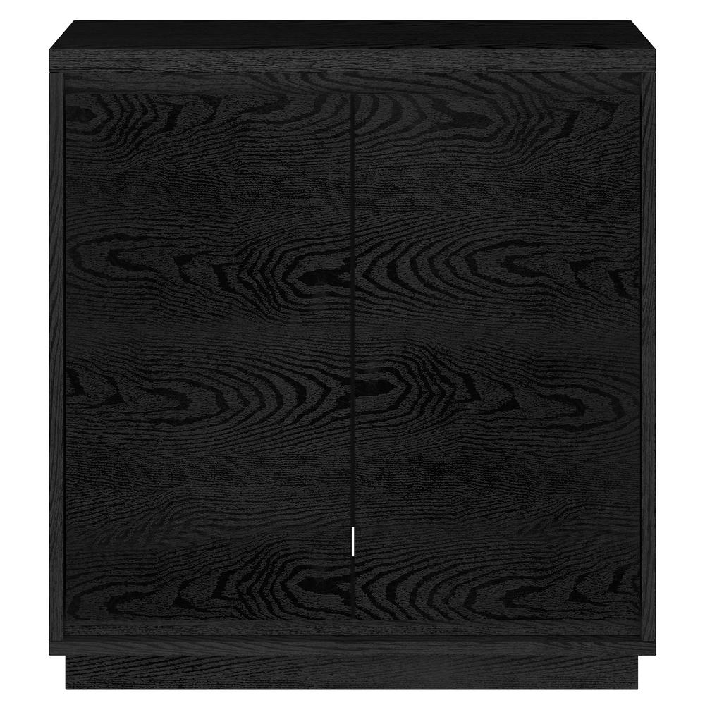 Presque 30" Wide Rectangular Accent Cabinet in Black Grain. Picture 1