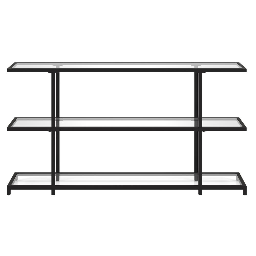 Greenwich 55'' Wide Rectangular Console Table in Blackened Bronze. Picture 3