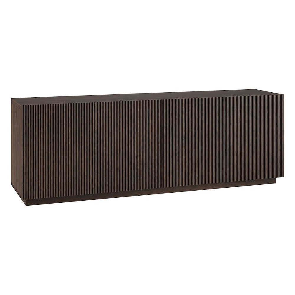 Halifax Rectangular TV Stand for TV's up to 75" in Alder Brown. Picture 1
