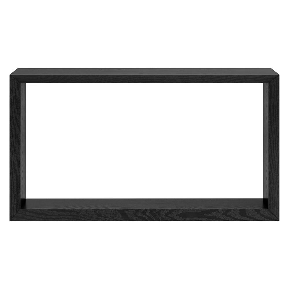 Osmond 55" Wide Rectangular Console Table in Black Grain. Picture 2