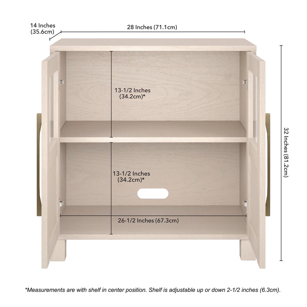 Holbrook 28" Wide Rectangular Accent Cabinet in Alder White. Picture 5