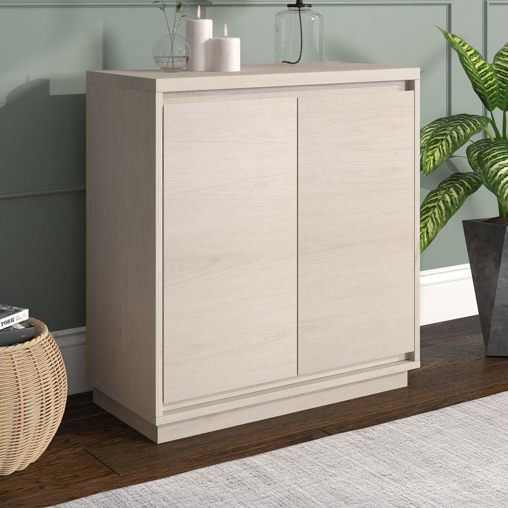Presque 30" Wide Rectangular Accent Cabinet in Alder White. Picture 4