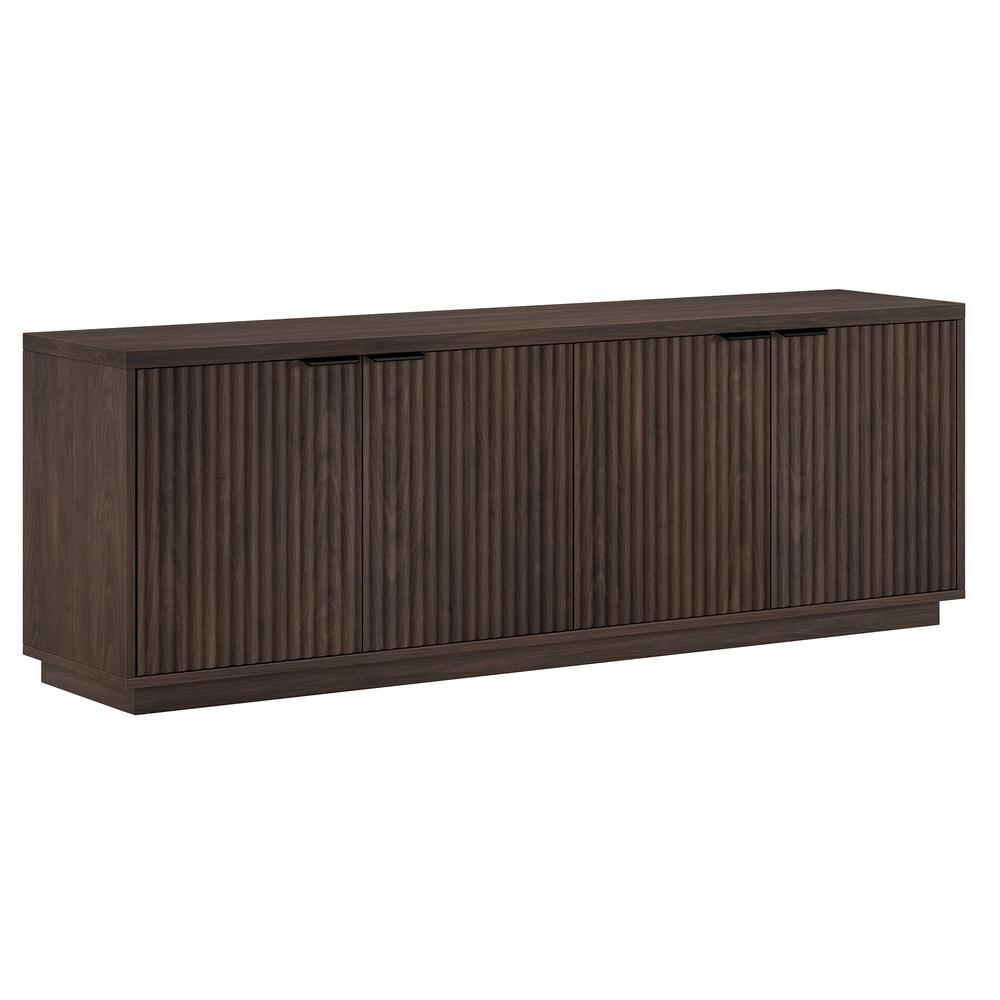 Mansfield Rectangular TV Stand for TV's up to 78" in Alder Brown. Picture 1