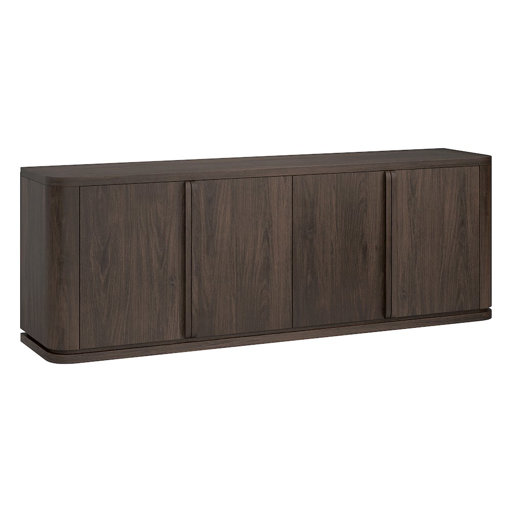Vance Rectangular TV Stand for TV's up to 78" in Alder Brown. Picture 1