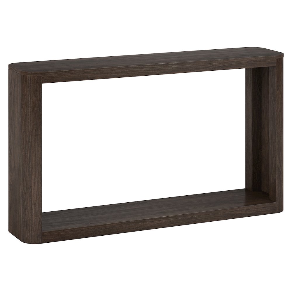 Kellan 52" Wide Rectangular Console Table in Alder Brown. Picture 1
