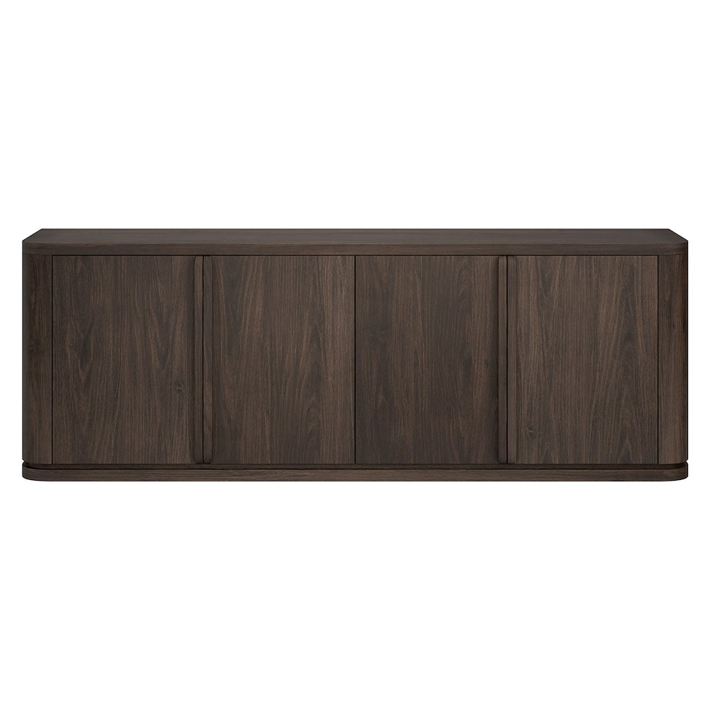 Vance Rectangular TV Stand for TV's up to 78" in Alder Brown. Picture 2