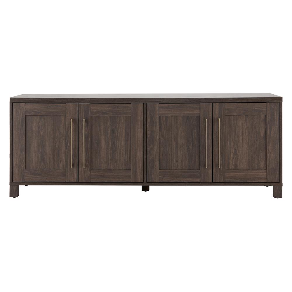 Chabot Rectangular TV Stand for TV's up to 80" in Alder Brown. Picture 3