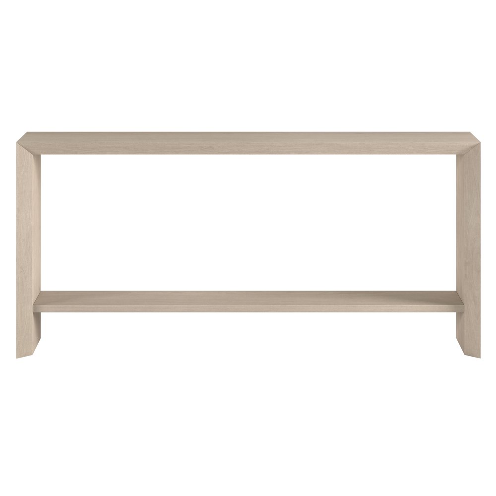 Osman 64" Wide Rectangular Console Table in Alder White. Picture 2