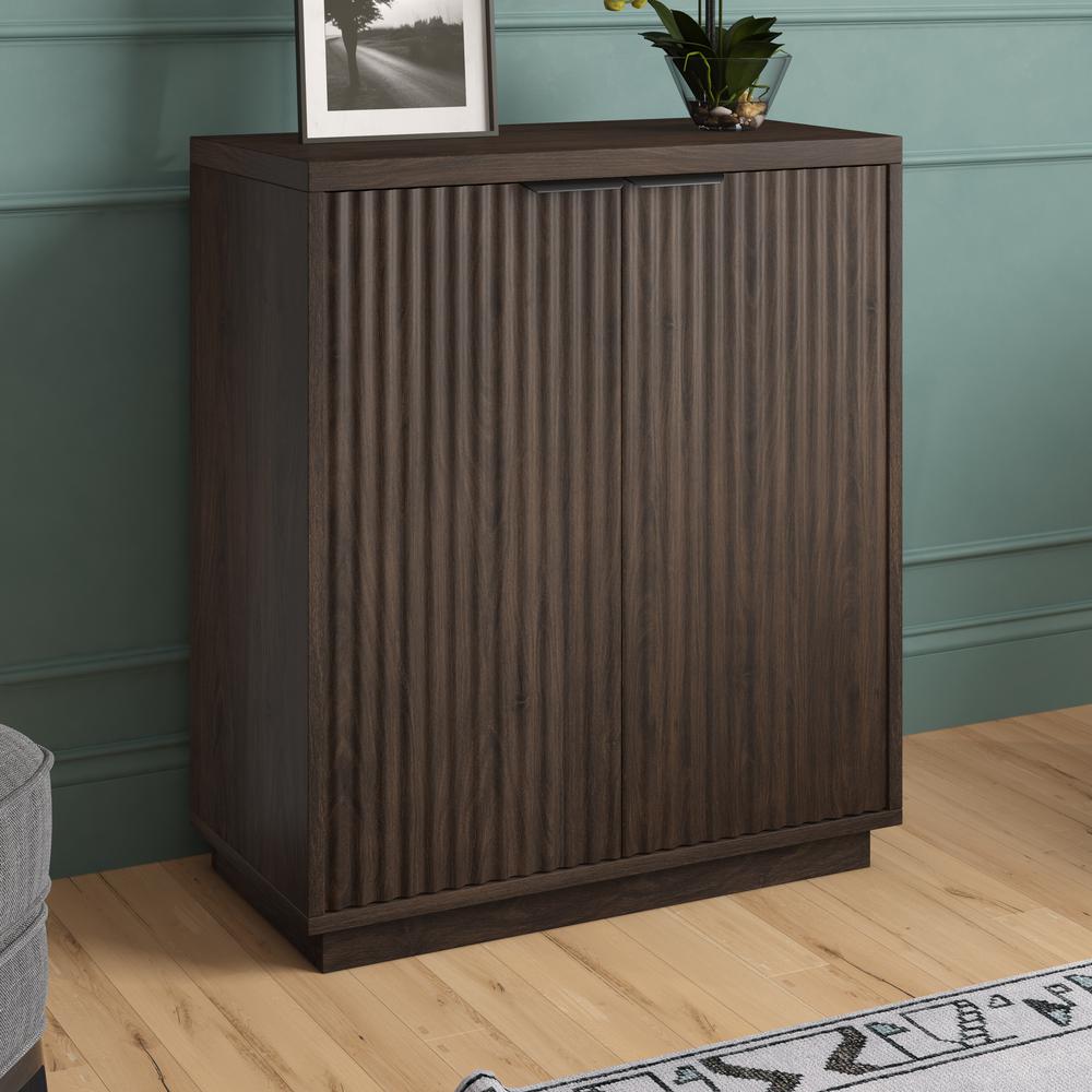 Mansfield 28" Wide Rectangular Accent Cabinet in Alder Brown. Picture 3