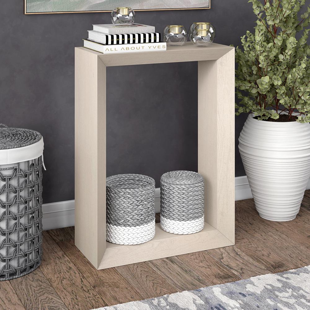 Osmond 22" Wide Rectangular Console Table in Alder White. Picture 3