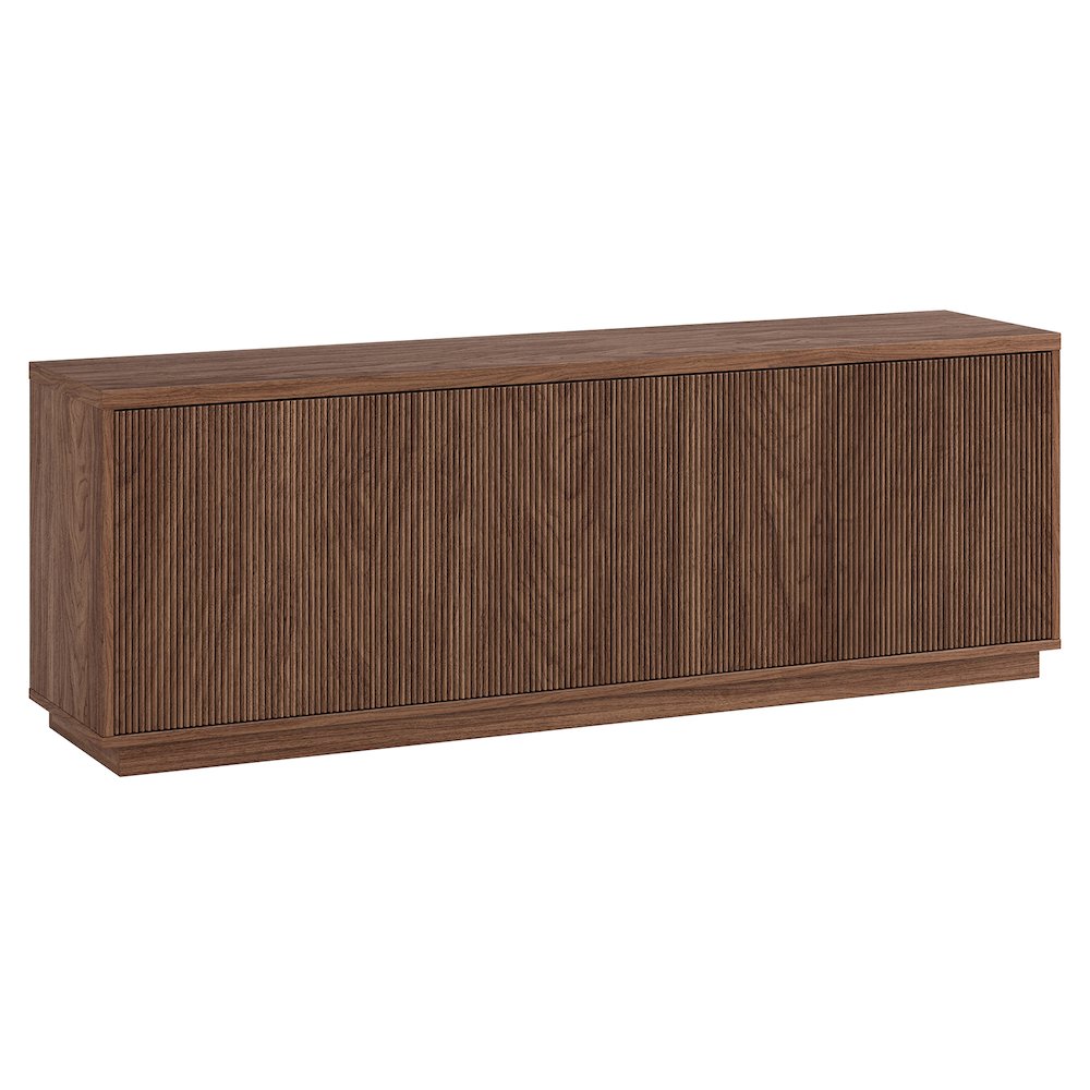 Hanson Rectangular TV Stand for TV's up to 75" in Satin Walnut. Picture 1