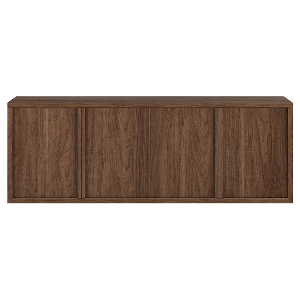 Savin Rectangular TV Stand for TV's up to 75" in Satin Walnut. Picture 2