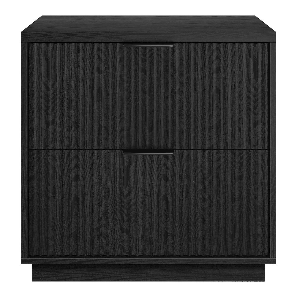 Yarden 24" Wide Rectangular Nightstand in Black Grain. Picture 2