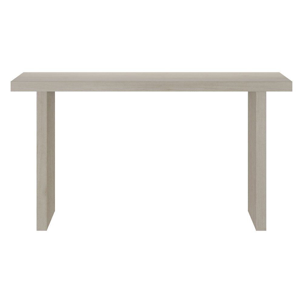 Soren 55" Wide Rectangular Console Table in Alder White. Picture 2