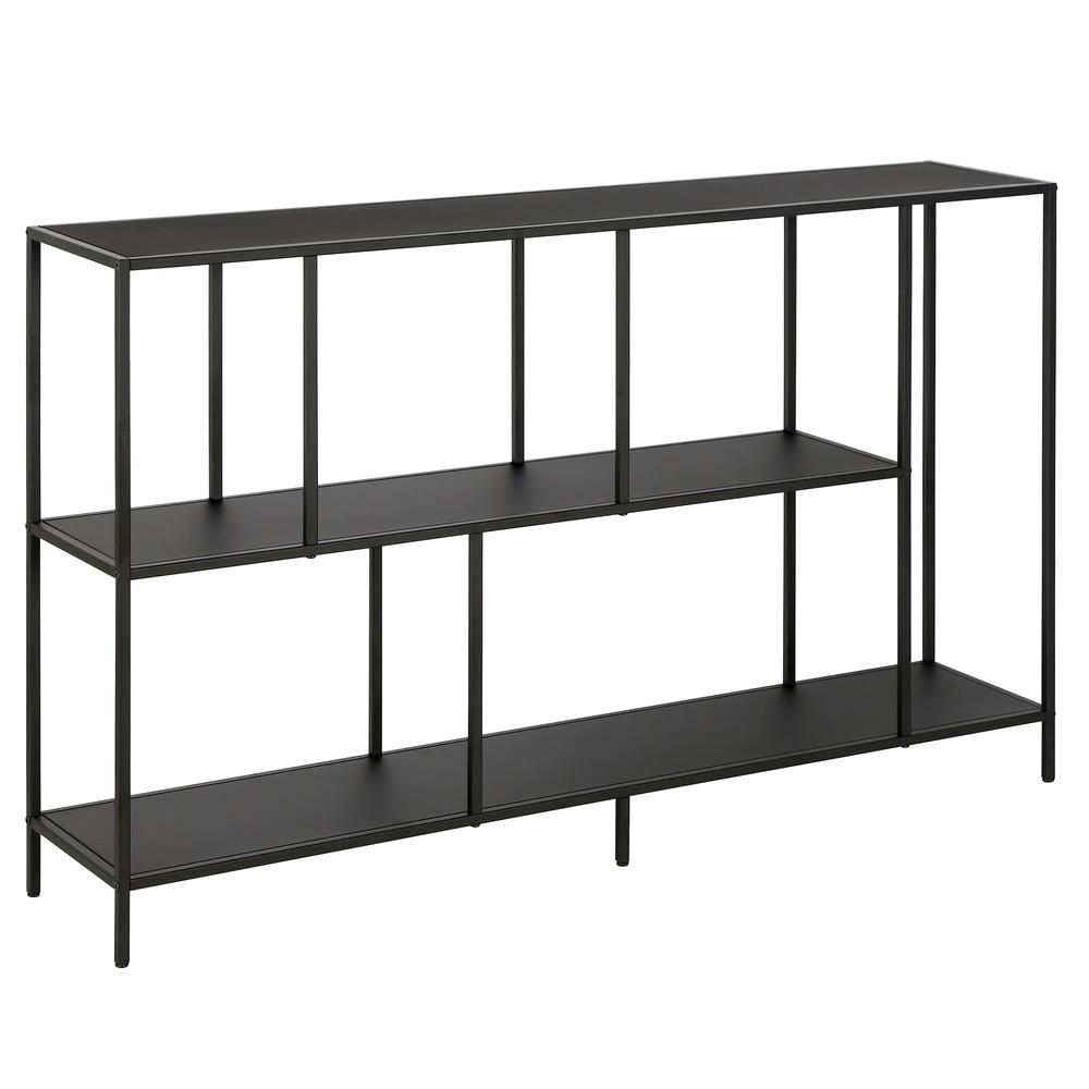 Winthrop 52'' Wide Rectangular Console Table in Blackened Bronze. Picture 1