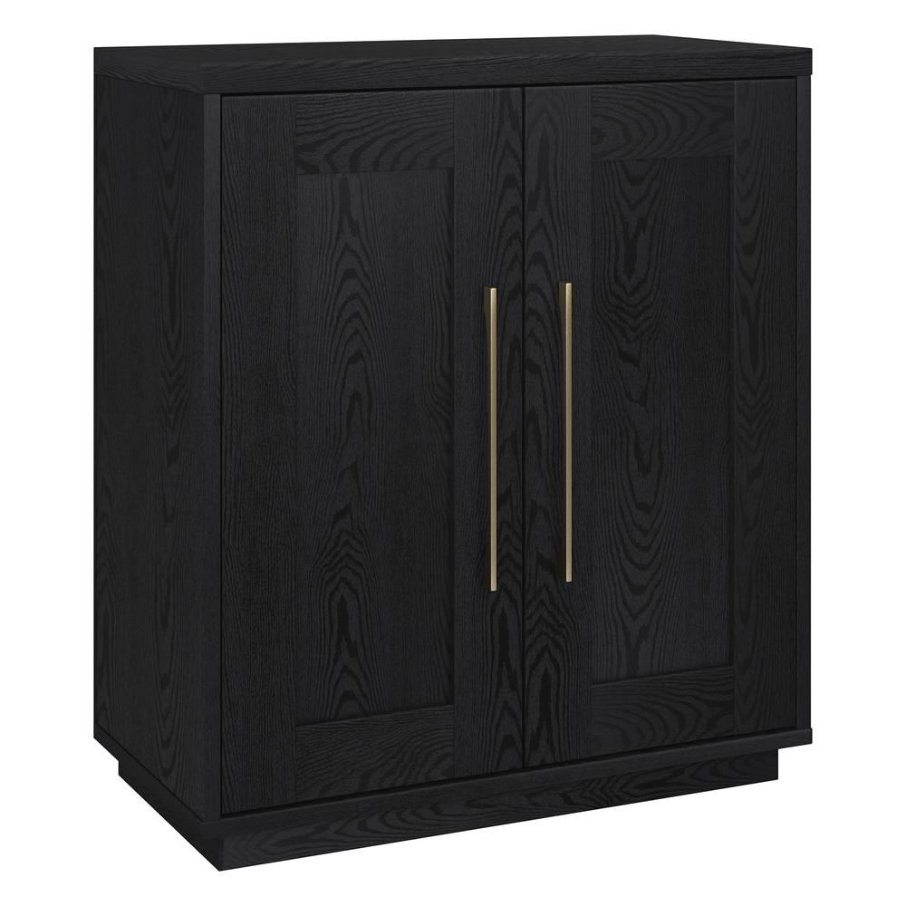 Tillman 28" Wide Rectangular Accent Cabinet in Black Grain. Picture 2