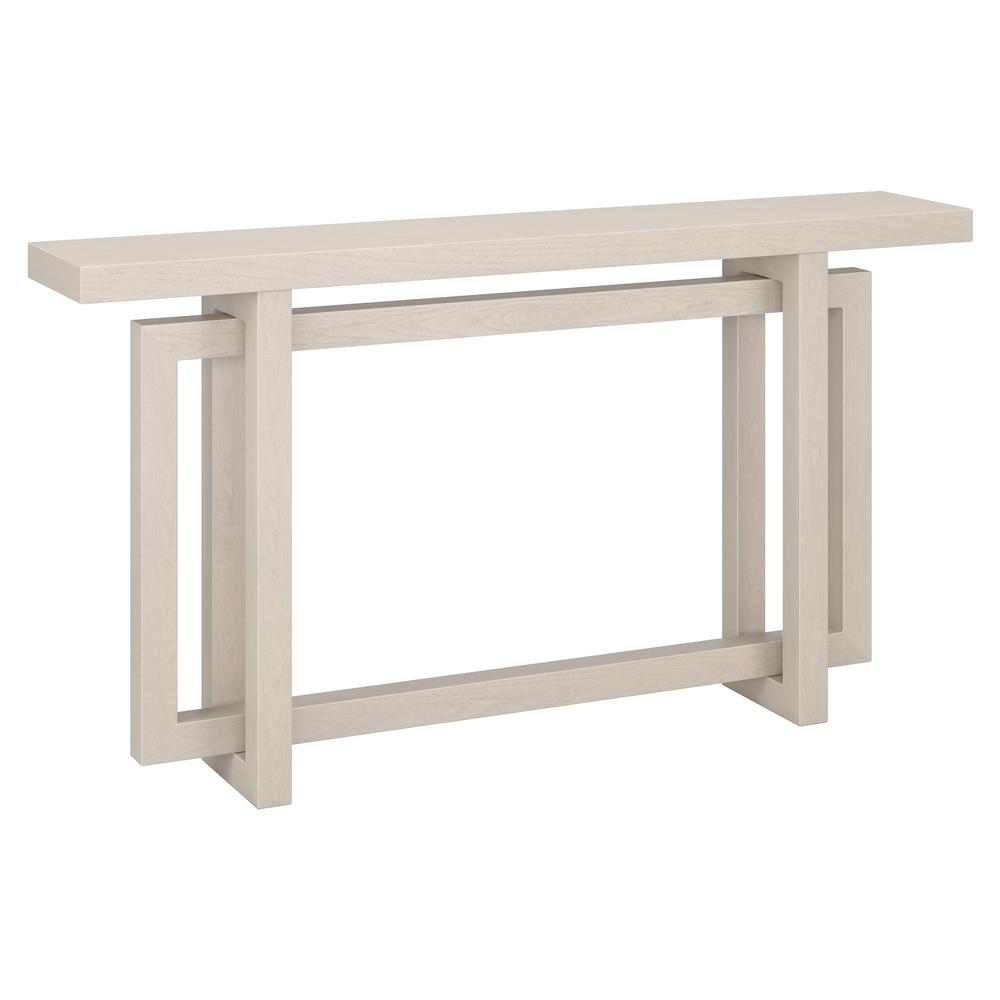 Breslow 55" Wide Rectangular Console Table in Alder White. Picture 1