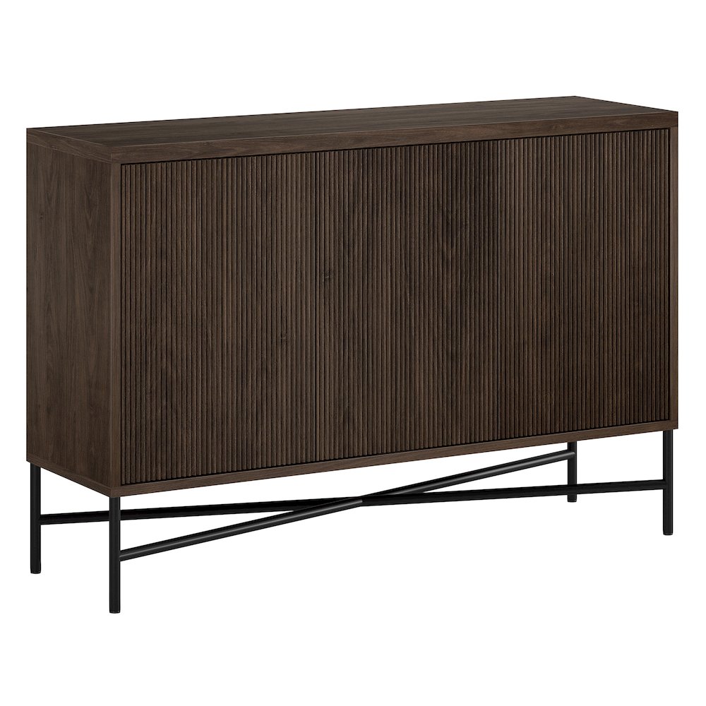 Brighton 48" Wide Rectangular Buffet Table in Alder Brown. Picture 1